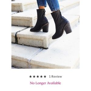 Free People Marquis Heel Boot Brown Suede Euro 38